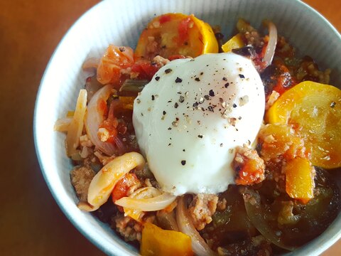 夏野菜で作る うちのラタトゥイユ丼